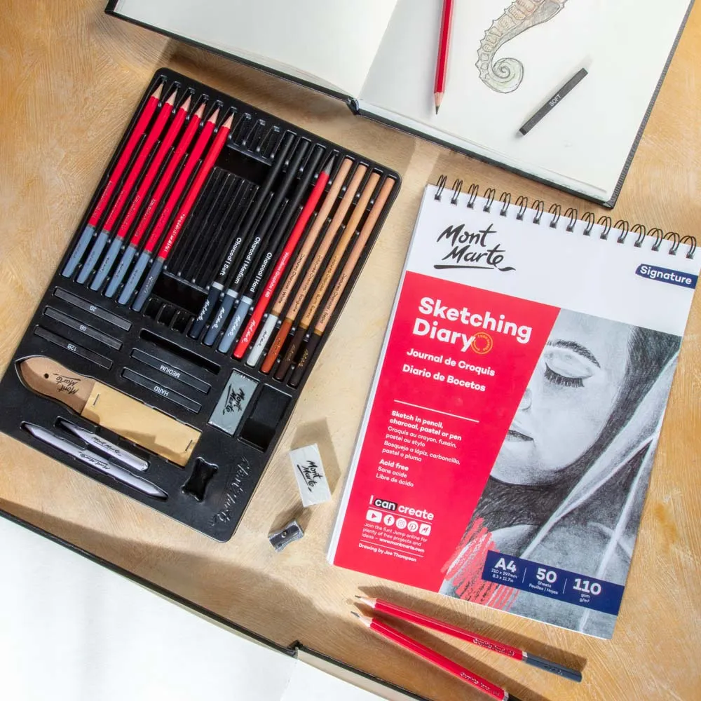 Sketch Drawing Set Signature 30pc