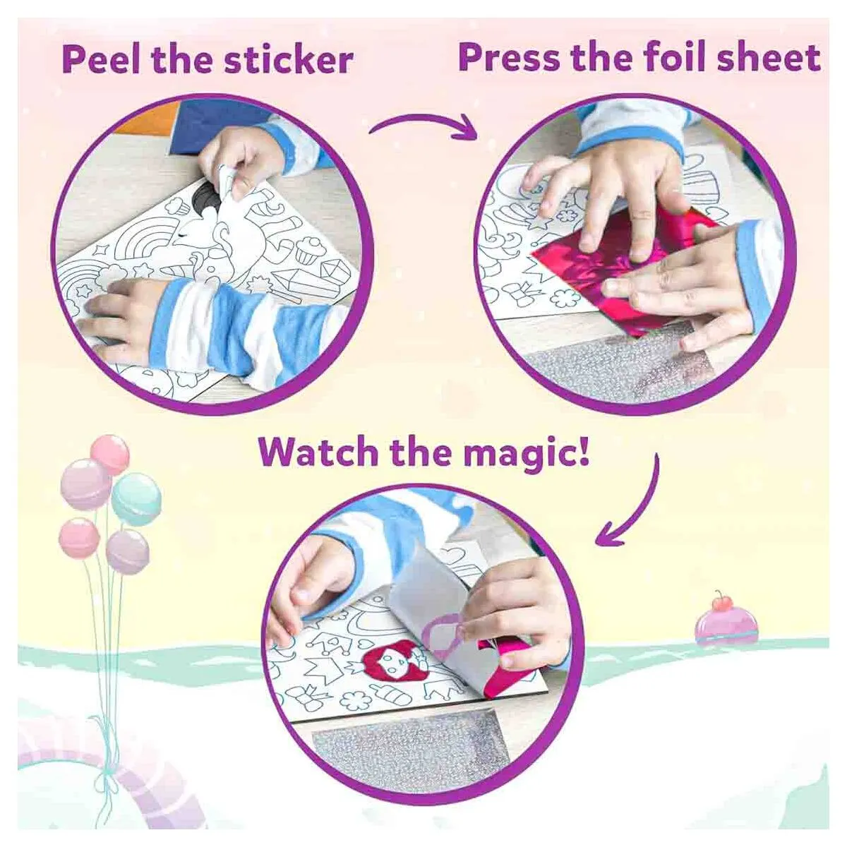 Skillmatics Foil Fun: Unicorns & Princesses Set