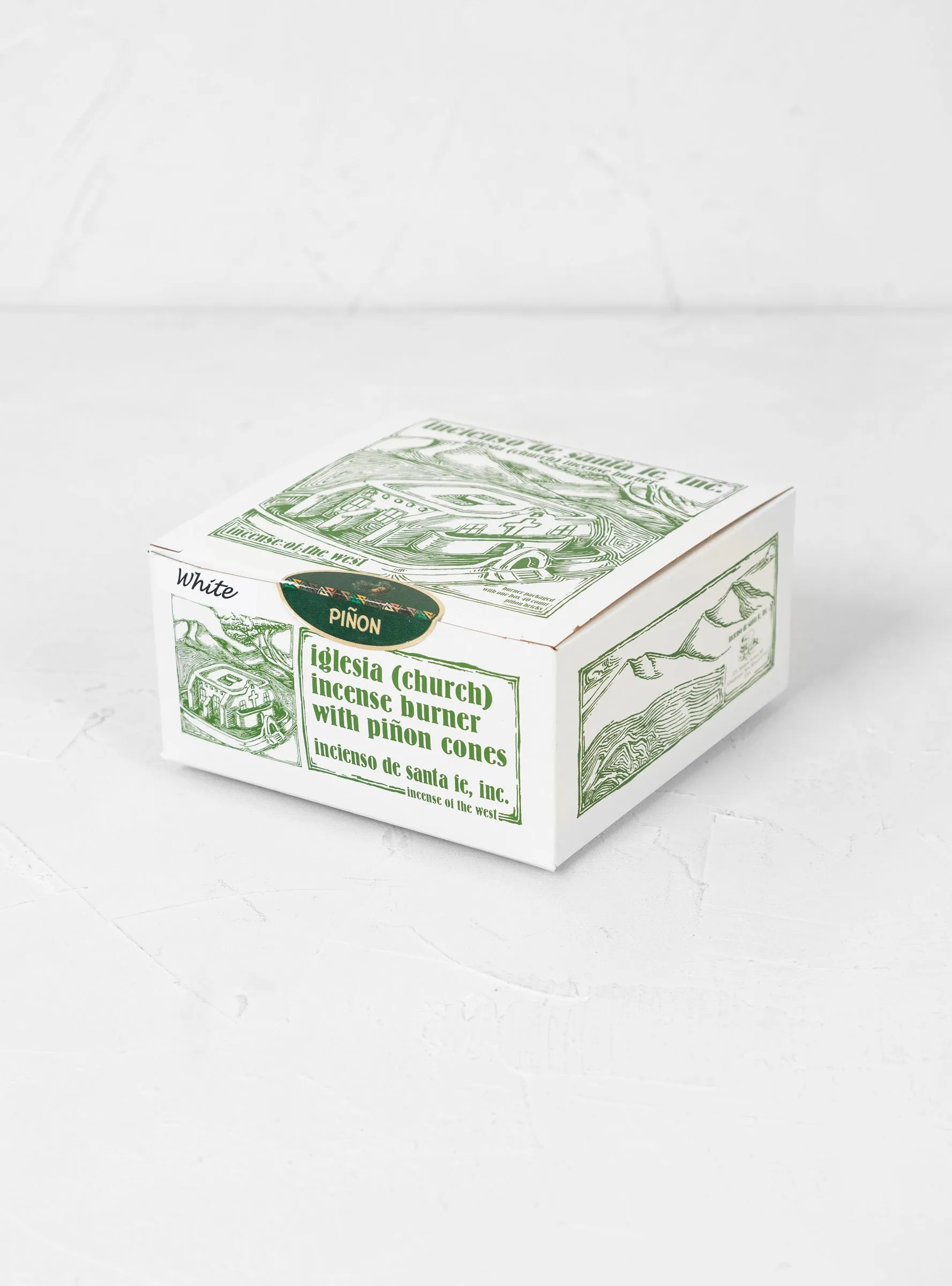 Southwest Church Incense Burner White