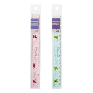 Sun-Star S40064 Pok?‡mon Pikachu Eevee Acrylic Pink Green 17cm Ruler