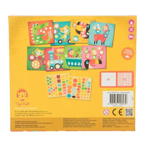 Tiger Tribe TT6-0307 Sticker Pics Crazy Animals