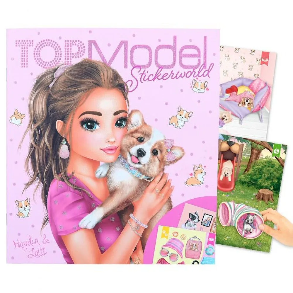 Top Model Corgi Stickerworld Book