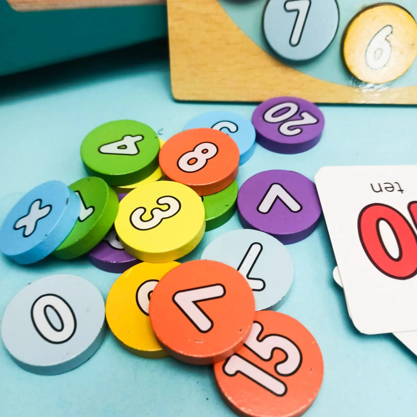 Two-In-One Wooden Digital Clock For Kids