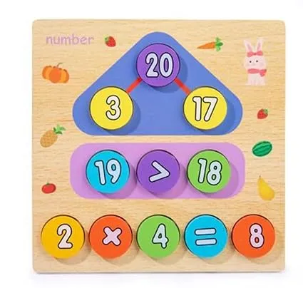 Two-In-One Wooden Digital Clock For Kids