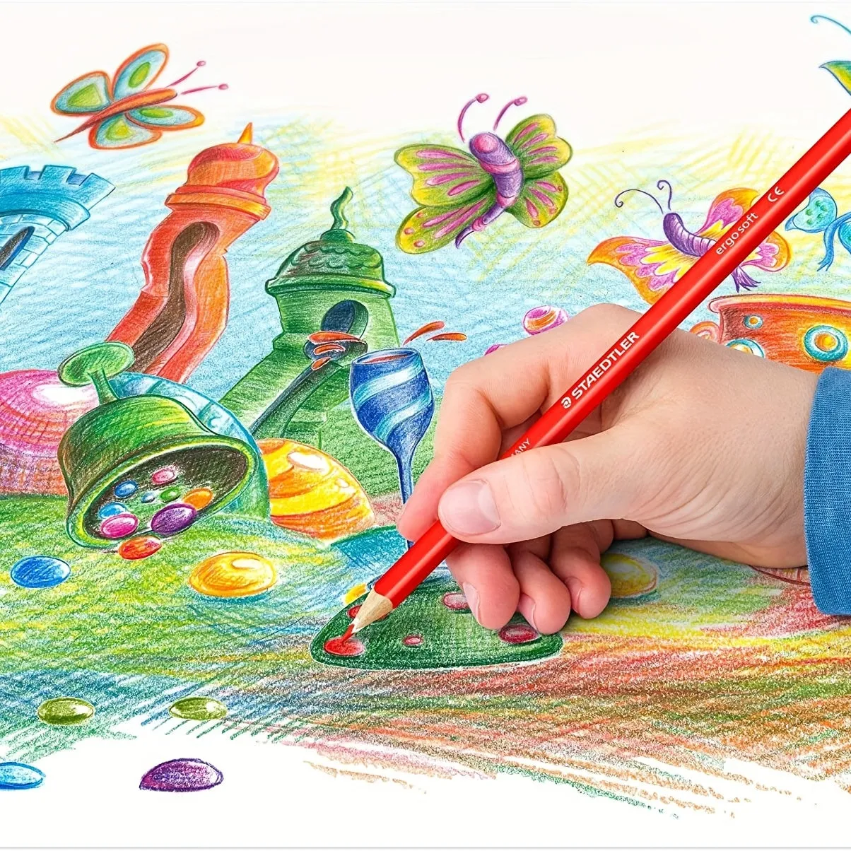 Vibrant Colored Pencils for Adult Art and Coloring Projects