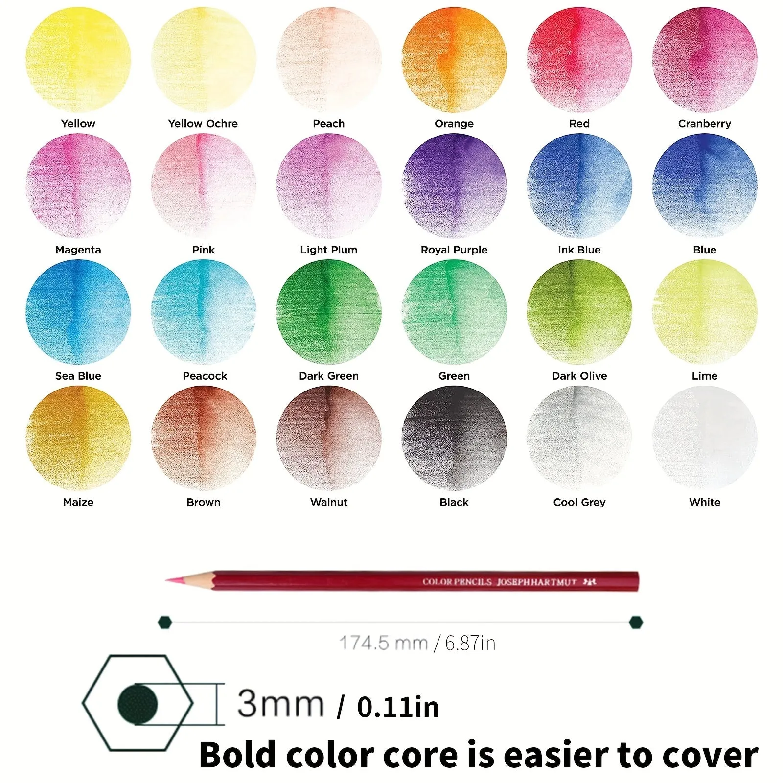 Vibrant Colored Pencils for Adult Art and Coloring Projects