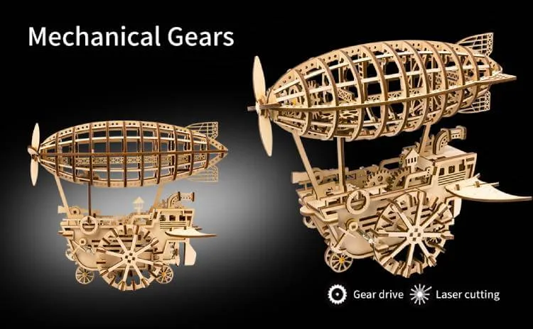 Vintage Air Vehicle Puzzle | Kidstoylover - Engaging DIY 3D Model