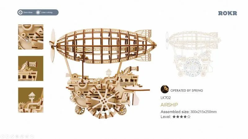 Vintage Air Vehicle Puzzle | Kidstoylover - Engaging DIY 3D Model