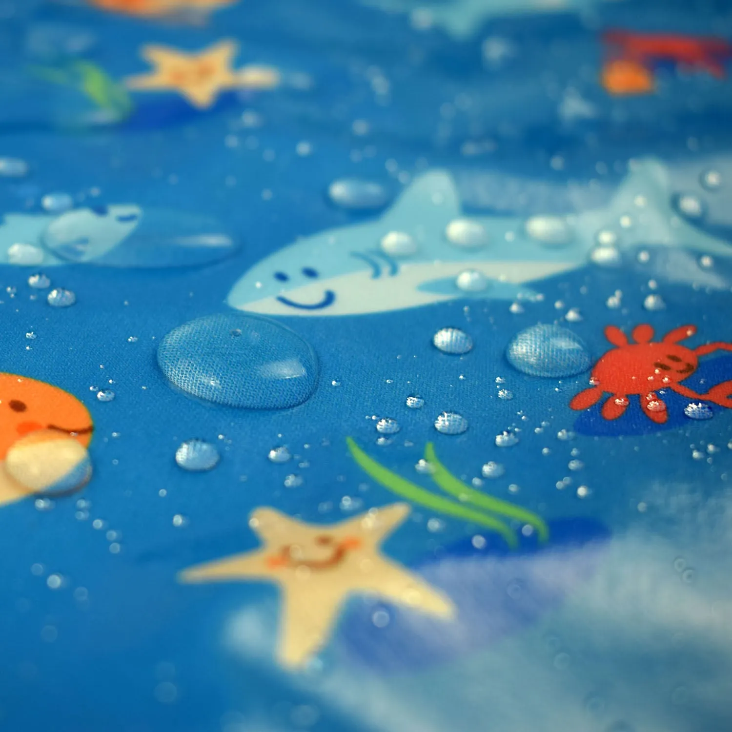 Wipeezee Splash Mat - Turquoise Blue Sea Creatures